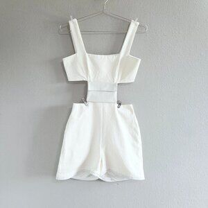 Vestiaire d'un Oiseau Libre | Pocket Denim Jumpsuit With Cutouts Minimalist